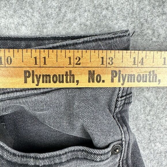 American Eagle Mom Jeans Womens 6R Faded Black Casual Everyday Stretch Denim - Picture 9 of 15